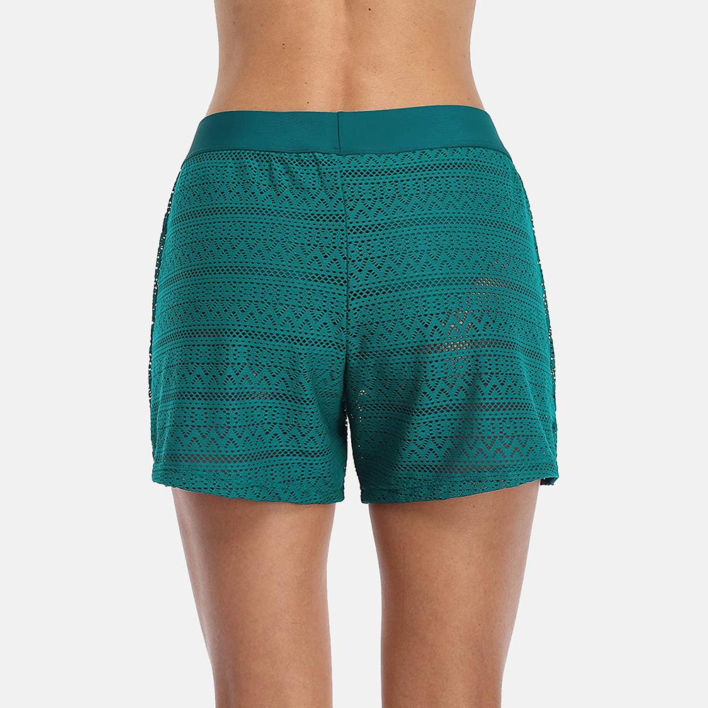 CHARMLEAKS Женские шорты для плавания, открытые купальники с высокой талией, встроенные короткие купальники, трусы для плавания, плавки-танкини