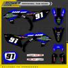 PowerZone Custom Team Graphics Backgrounds Decals Stickers Kit For YAMAHA YZF250 2024-2026 YZF450 2023-2025 Motorcycle Decals 02