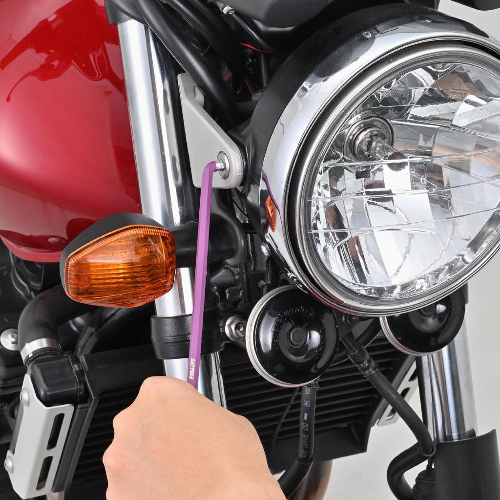 Daytona Motorcycle Tool Hex Wrench Ball Single Short 61384 Set, 9-Piece Set, Point, 108° Side, Multicolor, Type, 1.5, 2.0, 2.5, 3.0, 4.0, 5.0, 6.0,