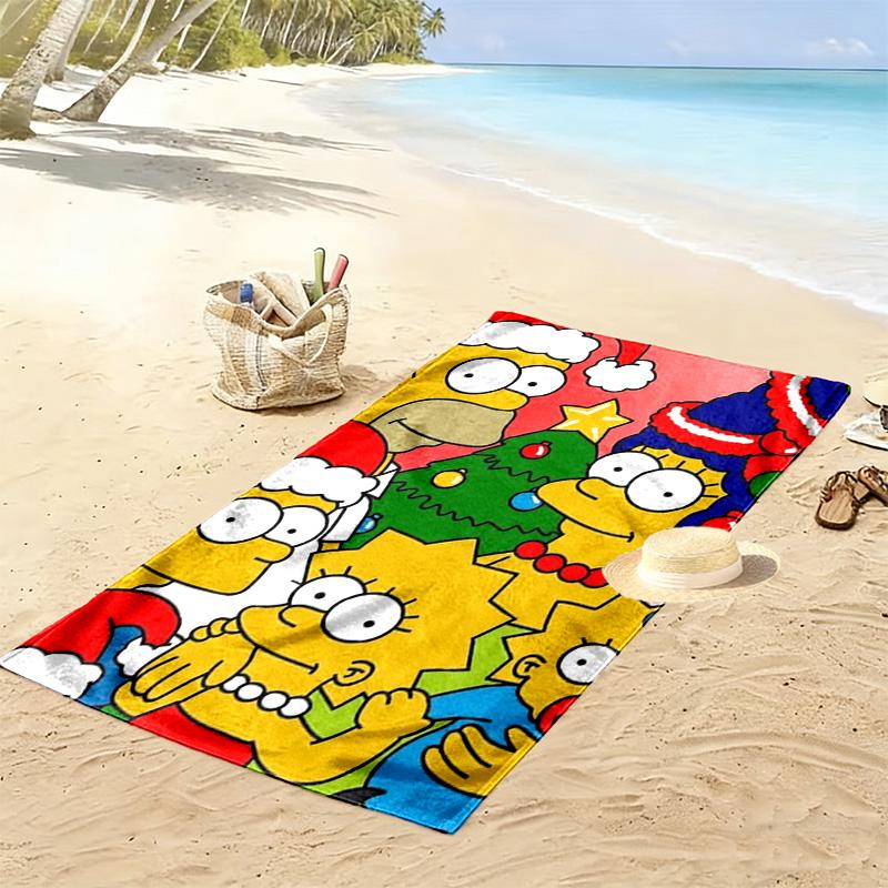 Vibrant Surrealism: Mind beach towel Outdoor camping soft seaside Outdoor pool towel Absorbent bath towel beach towel Fashion printing beach