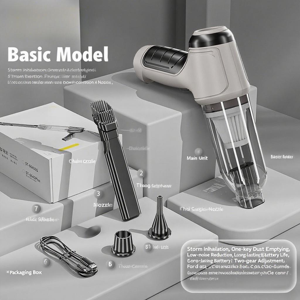 Car Vacuum Cleaner Wireless Multi-function Brushless Dual-purpose Integrated Household Inflatable Mini High-power Car Dust Blower