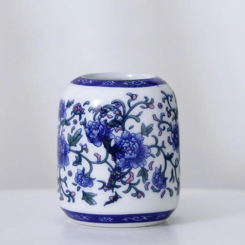 DXUIALOI китайская антикварная мини-аппликация маленькая ваза керамические изделия гостиная настольная гидропонная ваза украшение дома