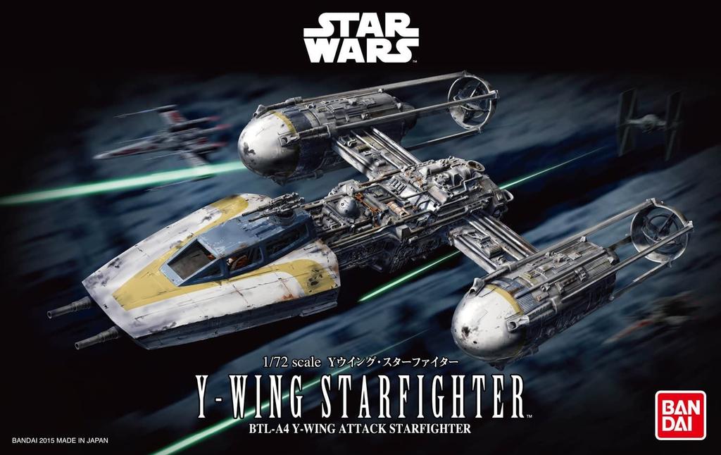 Звездные Войны Звездный Истребитель Масштабная Пластиковая Модель Y-Wing 1/72 Предварительно Окрашенная