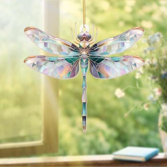 Плоские акриловые подвески-животные, разноцветные ловцы солнца, украшения для подвешивания на окно, на елку, декор для сада, ручной работы, подарок для любителей бабочек