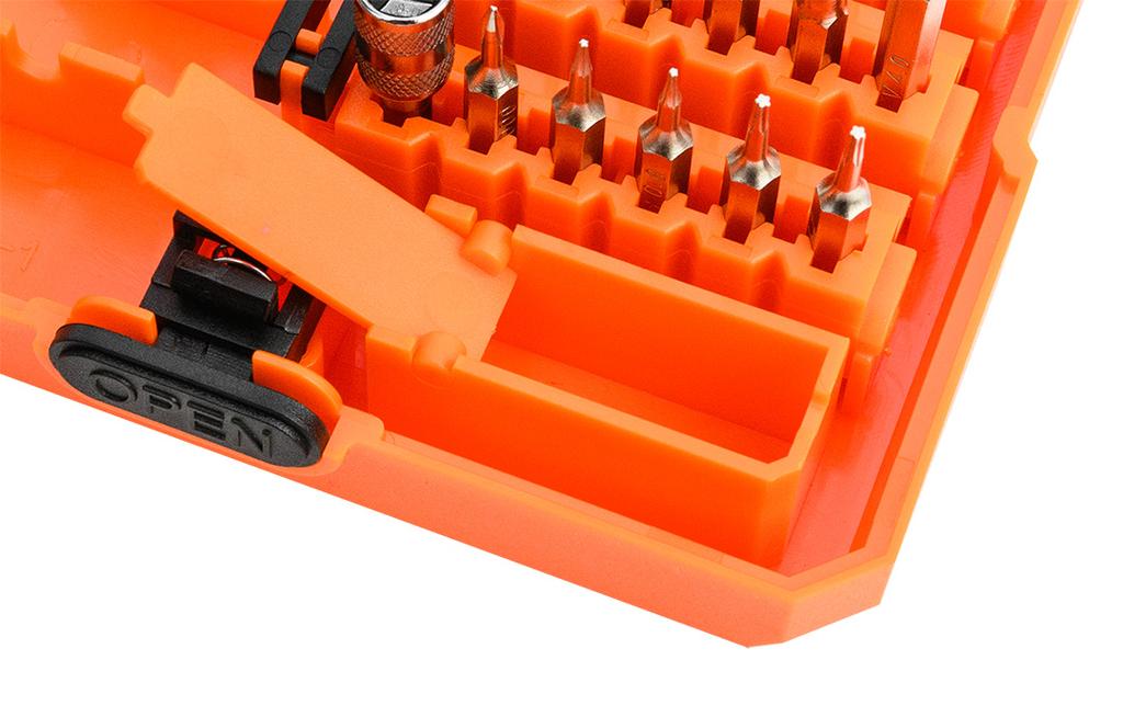 Precision screwdriver bits with handle 45 pcs.