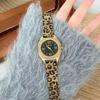 New Square Watch Retro Gold Leopard Watch Luxury High-Quality Waterproof Mesh Strap Quartz Watch Women’s Gift