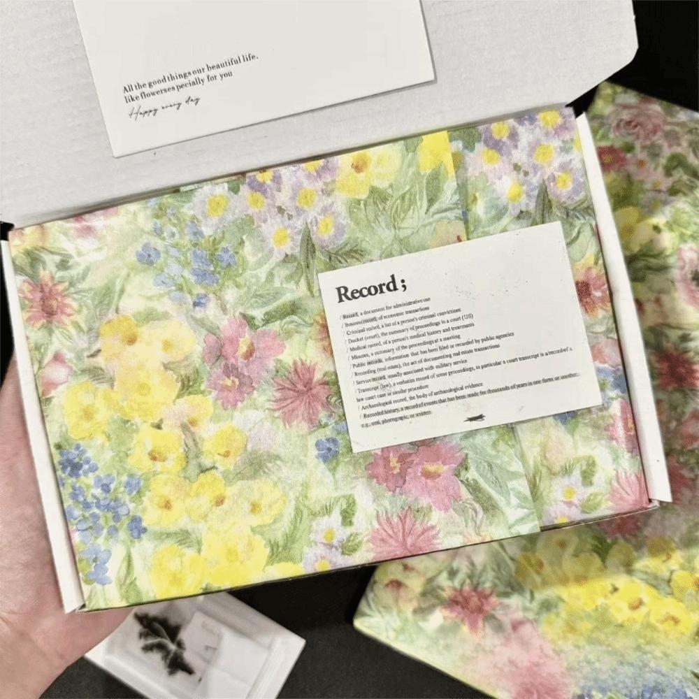 10PCS Hand-rubbed Bowknot Sydney Paper Bowknot Design Bouquet Flower Wrapping Paper  Festival Gift