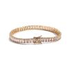 Personalized Hip Hop Jewelry Geometric Oval Shape Zircon Tennis Bracelet 4*6mm Oval CZ Tennis Bracelet for Women and Men