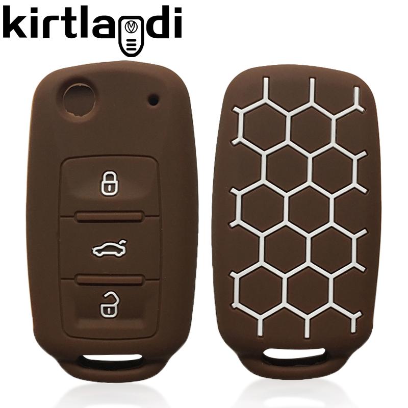 Силиконовый чехол для ключа, чехол для пульта дистанционного управления для Skoda Fabia Octavia A5 для VW Golf VI Polo Passat B5 3b Touran Caravelle Golf Plus Seat Ibiza