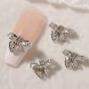 Nail Ornament High Durability Rust-proof Cubic Zirconia DIY Nail Decoration Bow-knot Nail Accessories