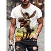 Monster Graffiti Art Graphic T-Shirt for Men Funny Animal 3D Printed Tees Summer Casual O-Neck Top Street T Shirts Short Sleeves