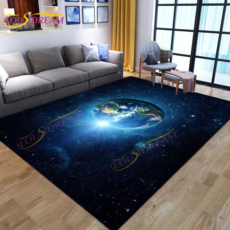 3D цветной космический коврик Galaxy ковер звездное небо ковер для гостиной спальня диван планета ковер детский игровой коврик напольный коврик домашний декор