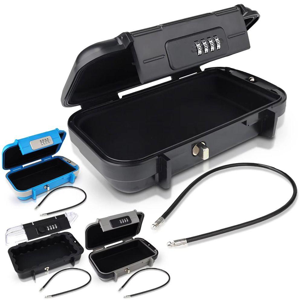 Замок безопасности Дорожный сейф с съемной кабельной ручкой Коробка для хранения паролей Путешествие