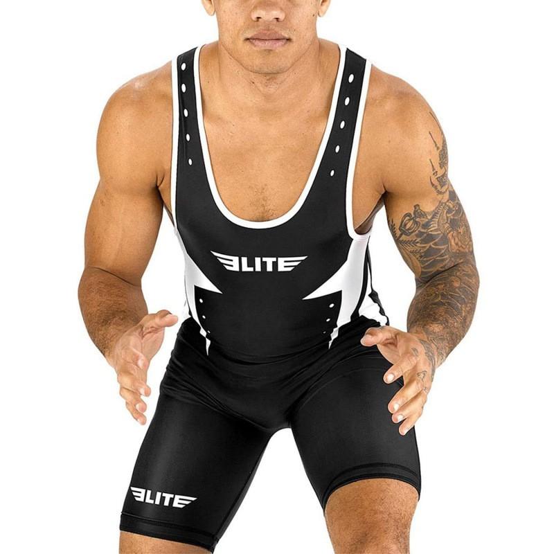 Mens Compression Wrestling Singlet Gym Workout Suit Lightweight Sweat Wicking Spandex Leotard Training Competition