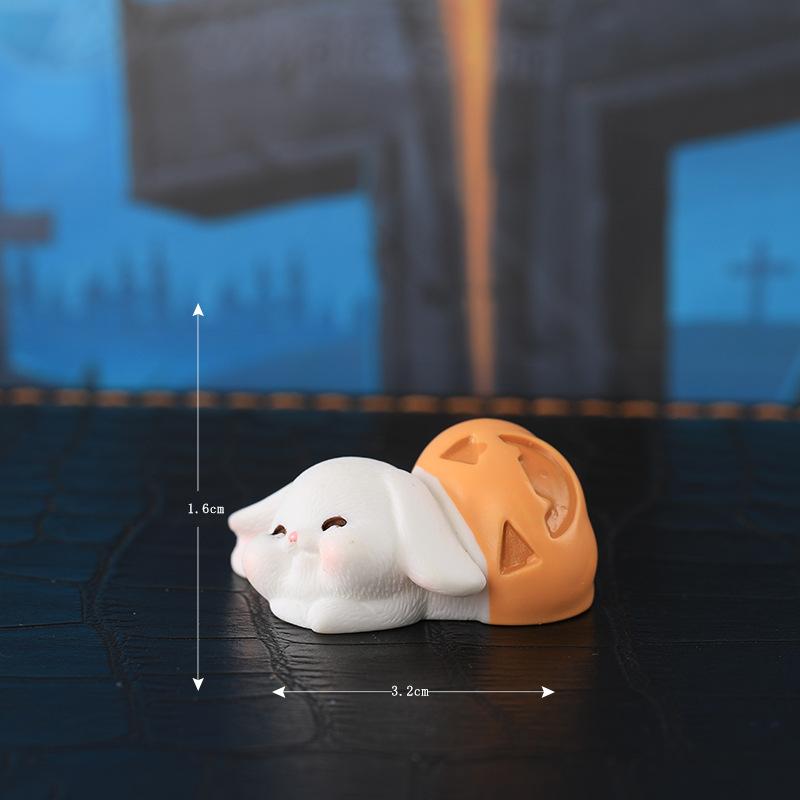 Halloween Small Decorative Items Micro-landscape Bonsai Succulent Decoration Rabbit Micro-landscape Resin Accessories
