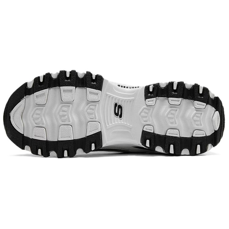 Skechers DLITES Массивные кроссовки Женские Низкие Черно-белые 150723-BKW