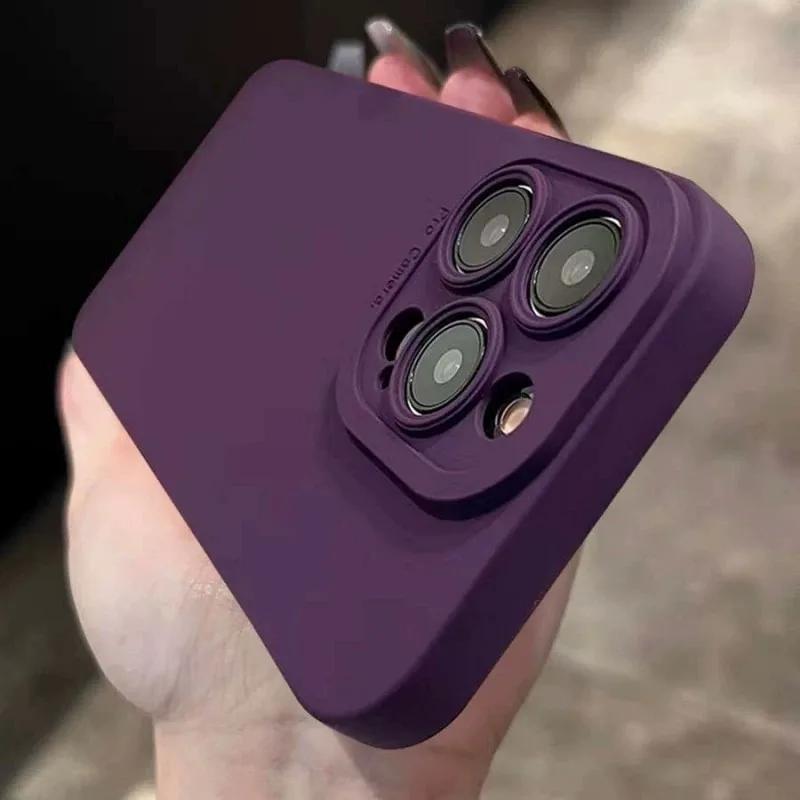 Роскошный мягкий чехол-бампер из жидкого силикона для IPhone 17Air 16 15 11 12 13 14 Pro Max X XR XS Plus