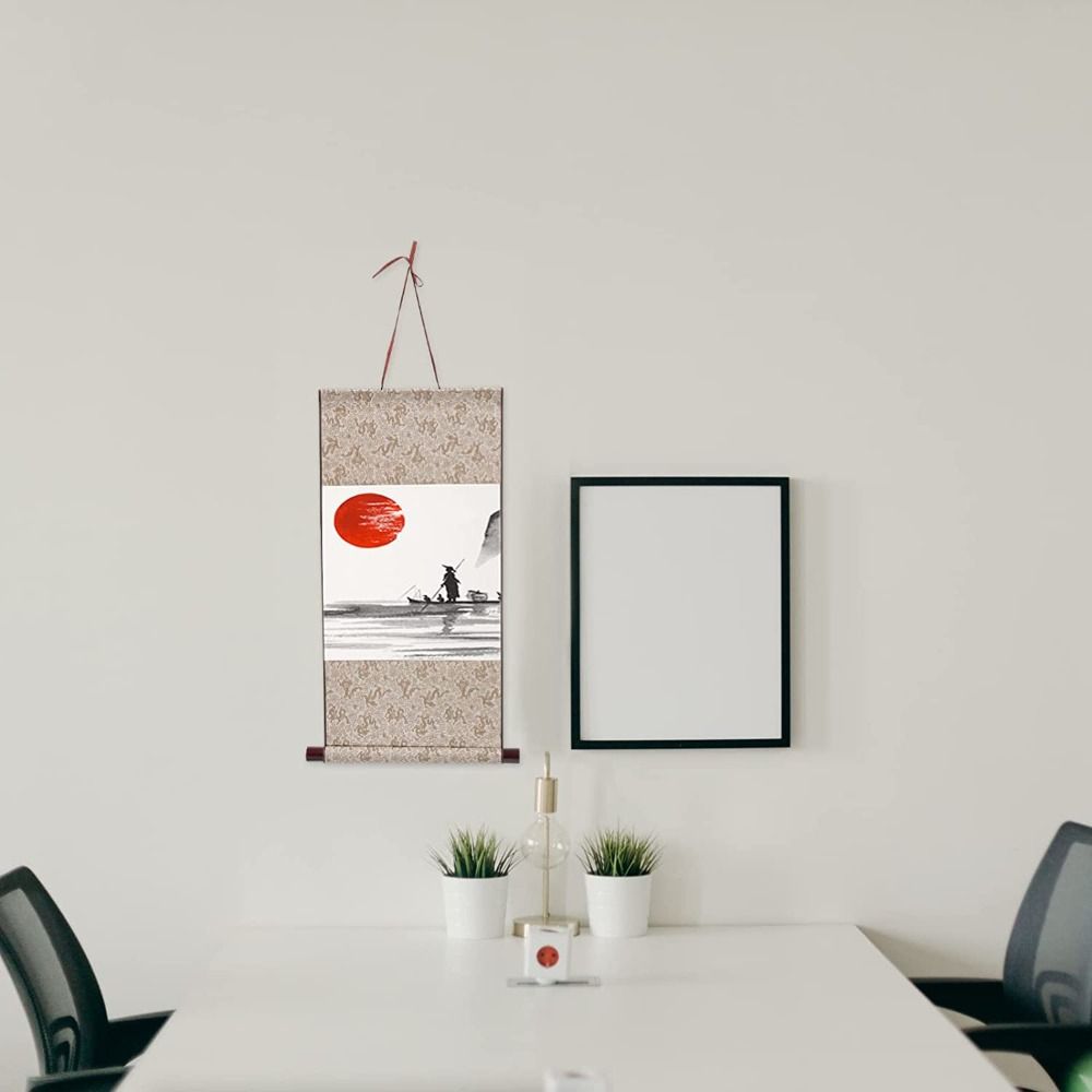 Home Decoration Blank Hanging Scroll Drawing Canvas Scrolls Calligraphy Mounting Painting Scroll