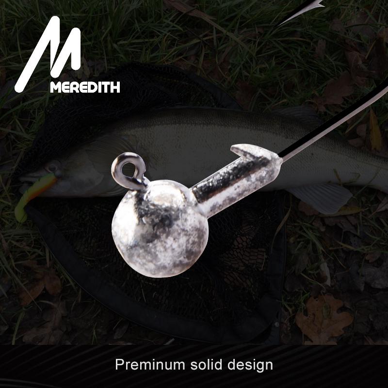 MEREDITH Джиг-головка 1 г, 2 г, 3 г, 4 г, 5 г, 7 г, 8 г, 10 г, 12 г, 14 г, 22 г, крючок с головкой, джиг-рыболовный крючок, аксессуары для джиг-щуки