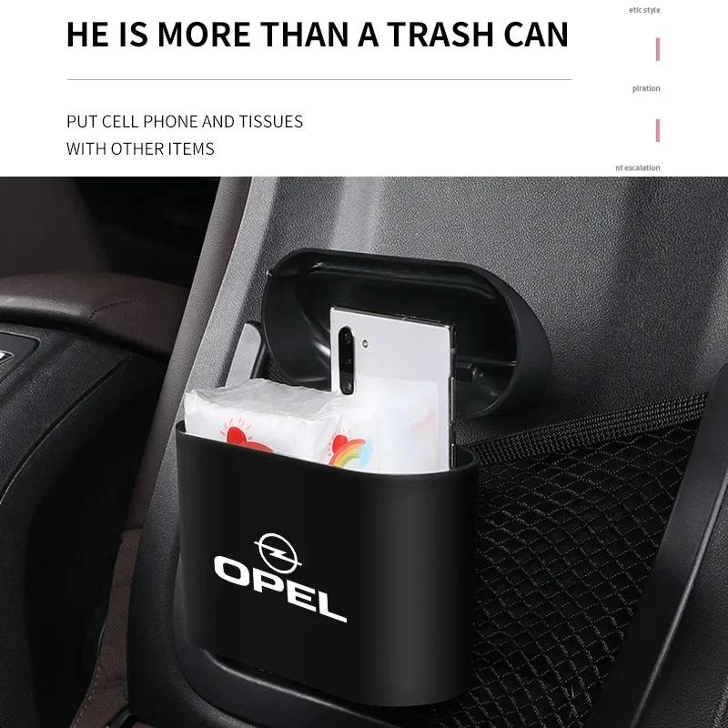 Q1022Q102Vehicle Garbage Dust Case Storage Box Auto Interior Accessories For Opel Astra Insignia Corsa Zafira Meriva Mokka Vivaro Vectra