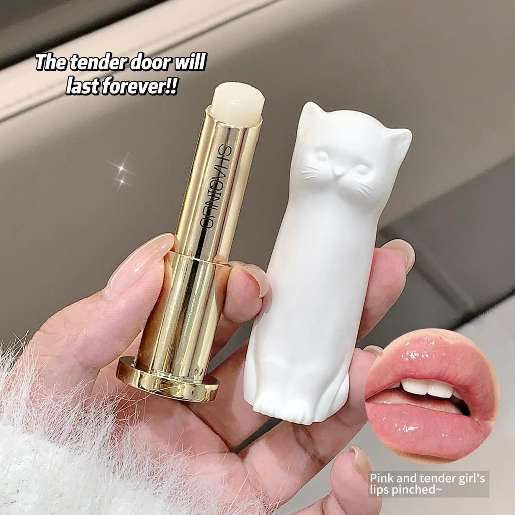 SHAQINUO Cat-Inspired Lip Balm Nourishing for Chapped Lips Long-Lasting Moisture Ideal For Autumn And Winter Hydrating Lip Care