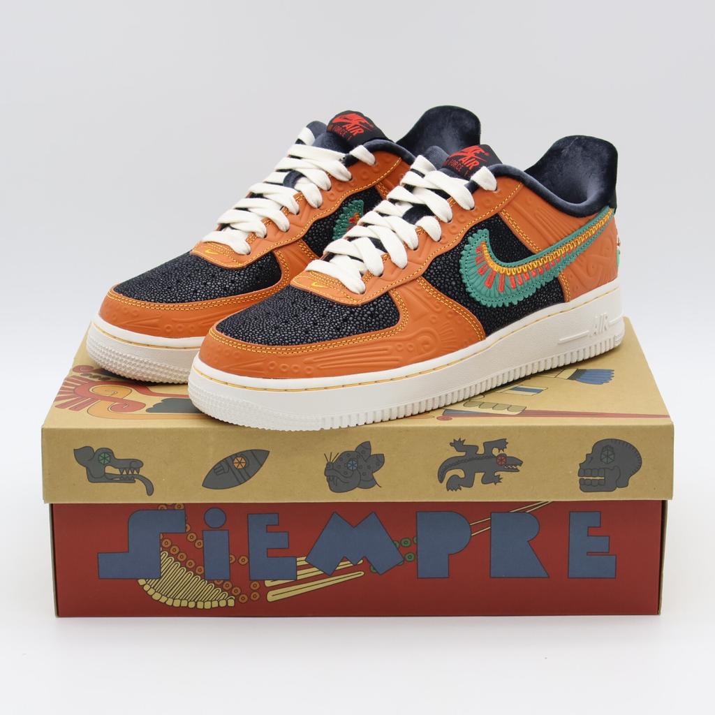 DO2157-816 Nike Air Force 1 Low Siempre Familia Черный Оранжевый Зеленый (Мужской)