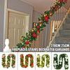2.7m Christmas Tree Wreath Door Hanging Garland Window Ornament Xmas Party Decor Decorations Clearance Lights