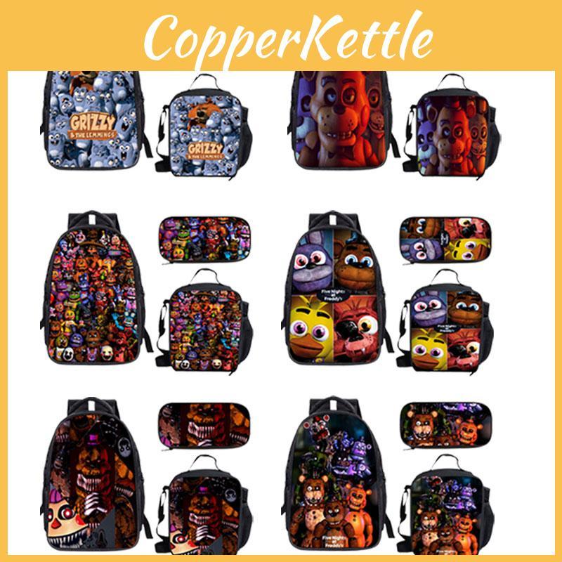 Стильный рюкзак Five Nights At Freddy's Трио включает рюкзак, сумку для ланча и пенал Унисекс дизайн