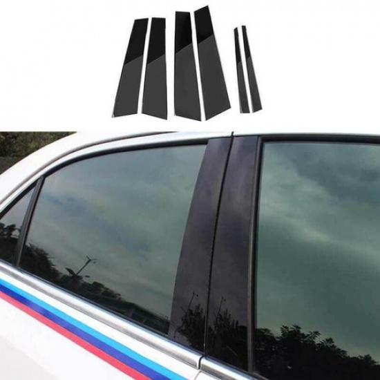 For Cadillac CT4 2020-24 Gloss Black CAR PC Window Bc Pillar Cover Decoration 6P