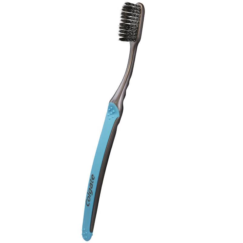Colgate Slim Soft Charcoal Spiral Bristle Toothbrush - Buy One Get One Free Pack