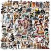 50Pcs Attack On Titan Anime Stickers Pack Bicycle Motorcycle Laptop Skateboard Guitar Luggage Waterproof Sticker Kids Toys