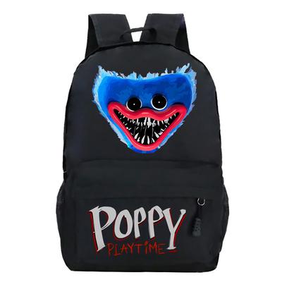 Сумка для школы Poppy Playtime с мультяшным принтом, повседневная, для школьников, рюкзак для новых учеников.