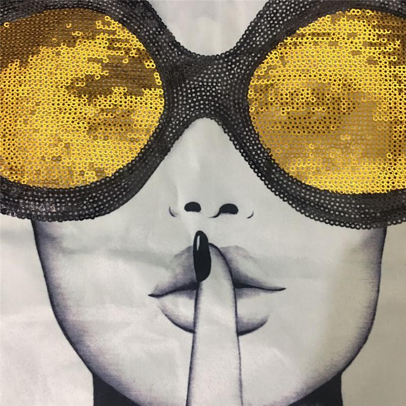 Топ с короткими рукавами Longsheng с вышивкой бисером и пайетками