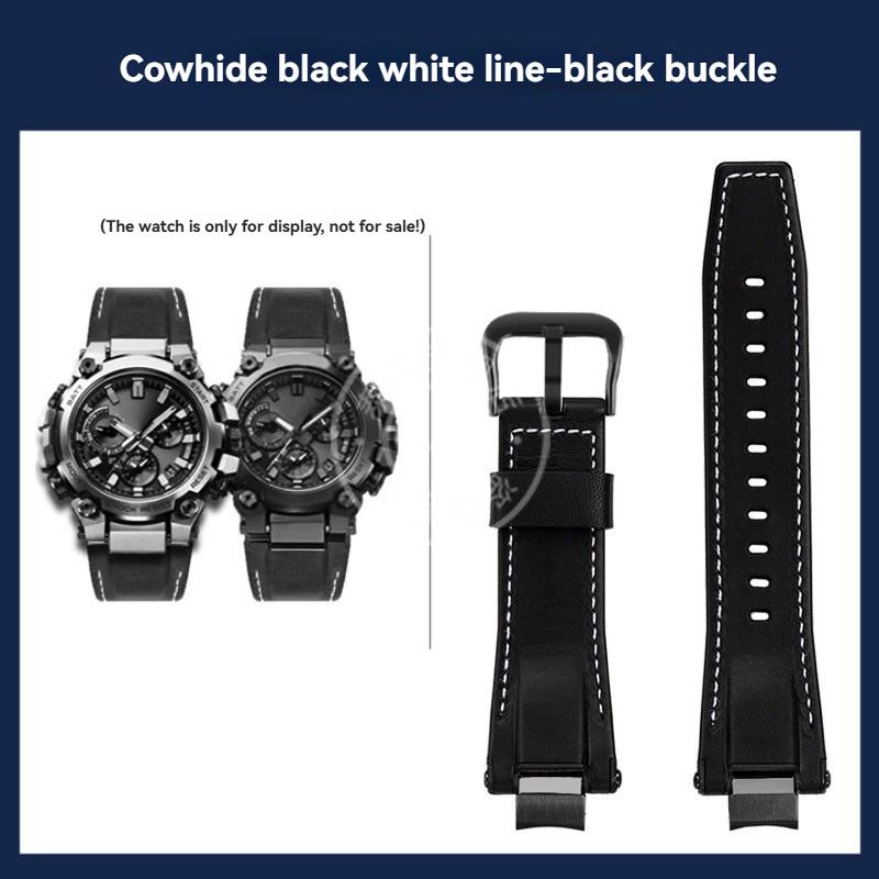 Модифицированный быстросъемный кожаный ремешок Нейлоновый ремешок Для Casio G-SHOCK 5672 MTG-B3000 Итальянская кожа Ремешок для часов Браслет Аксессуары
