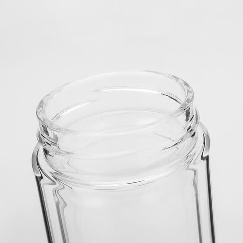 Thermos Бутылка-заварник для чая из двухслойного стекла 400 мл