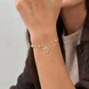 Luxury Retro Virgin Mary Tri-color Bead Cross Bracelet for Women,  Adjustable Chain Jesus Pendant Bracelet, Religious Jewelry