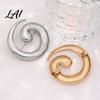 Spiral Design Brooch Minimalist Geometric Pin Art Badge for Men Women Decorative Alloy Pin Coats Suits Sweaters Scarves Clothing Decoration