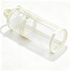 Large Capacity Cylindrical Pencil Case Transparent Storage Mesh Pencil Bag 2 in 1 Portable Design Stationery Organizer