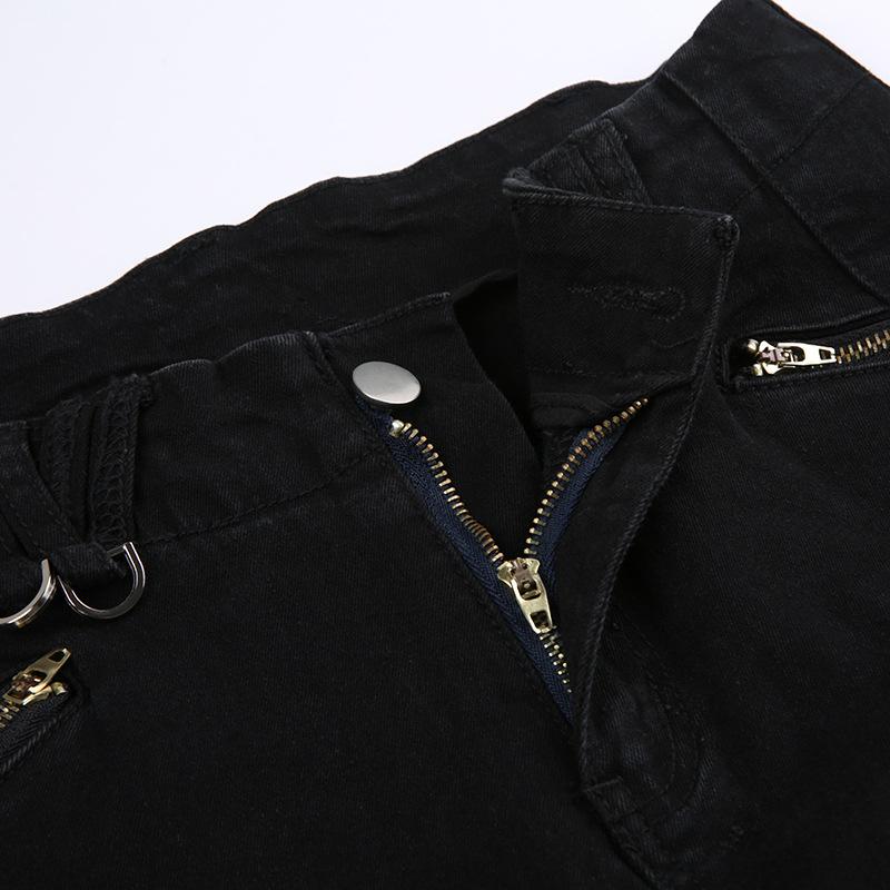 WTEMPO Brand Retro Street Hot Girls Style Low Waist Micro Flare Jeans Personality Pocket Casual Pants Women Micro Flare Pants