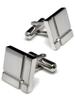 Cufflinks for Crystal Made In [TVRT] Men, Glass, Japan, Brass, Tps-040R (Silver-Crystal)