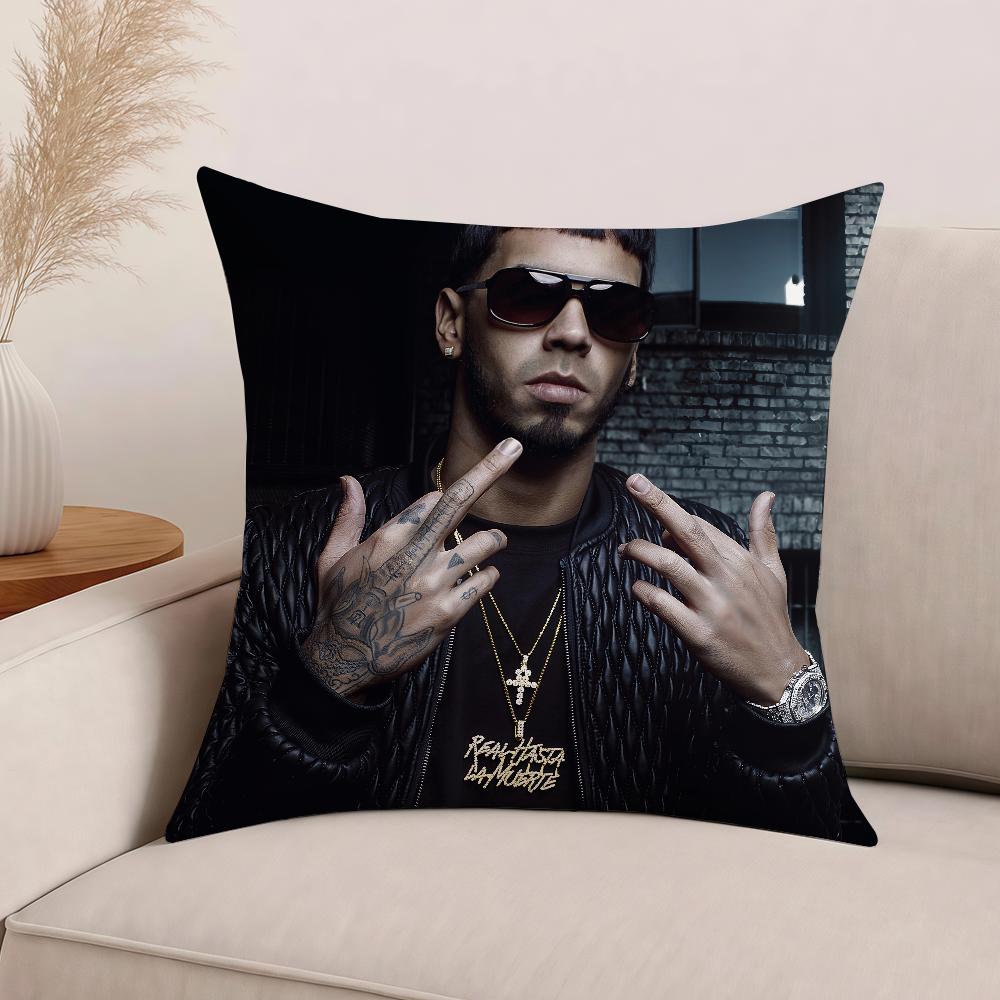 Наволочка для подушки с изображением рэпера A-Anuel Aa, офисные подушки, подходящие для дивана, автомобиля, спальни, декоративная наволочка