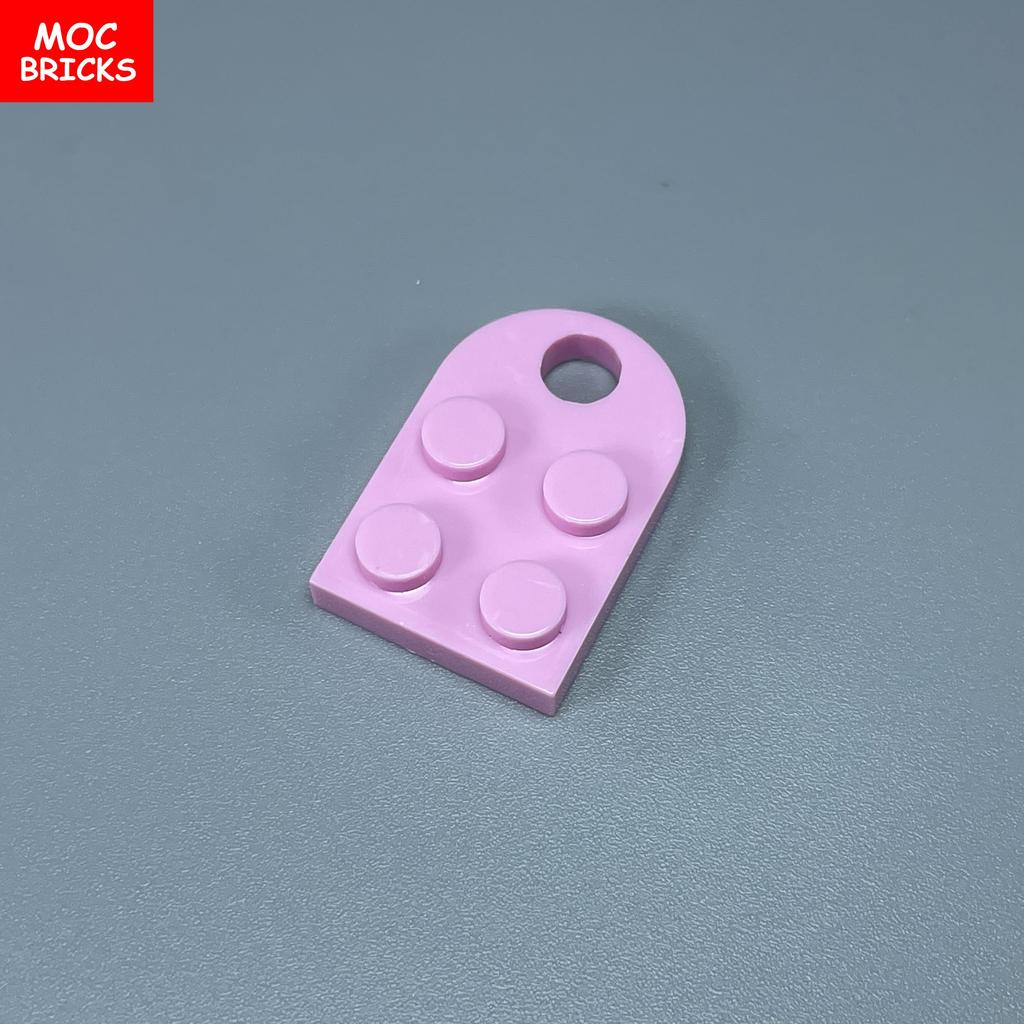 Нетоксичные 100 шт. Пластины-кирпичики Moc 2x3 Модифицированные с отверстием 3176 Соединительные Собираемые Частицы Модель Образовательная Игрушка Подарок Для Детей