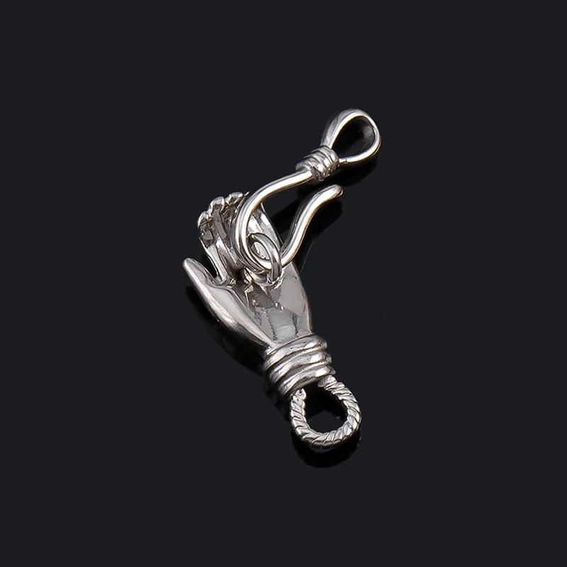 Stainless Steel Hand-Shape Toggle Connectors DIY Jewelry Making Bracelet Clasps Bulk Accessories