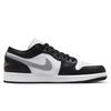 Jordan Air Jordan 1 Cushioning, Wear Resistant Low top Vintage Basketball Shoes Unisex Black White Gray 553558-132(Team1302-)