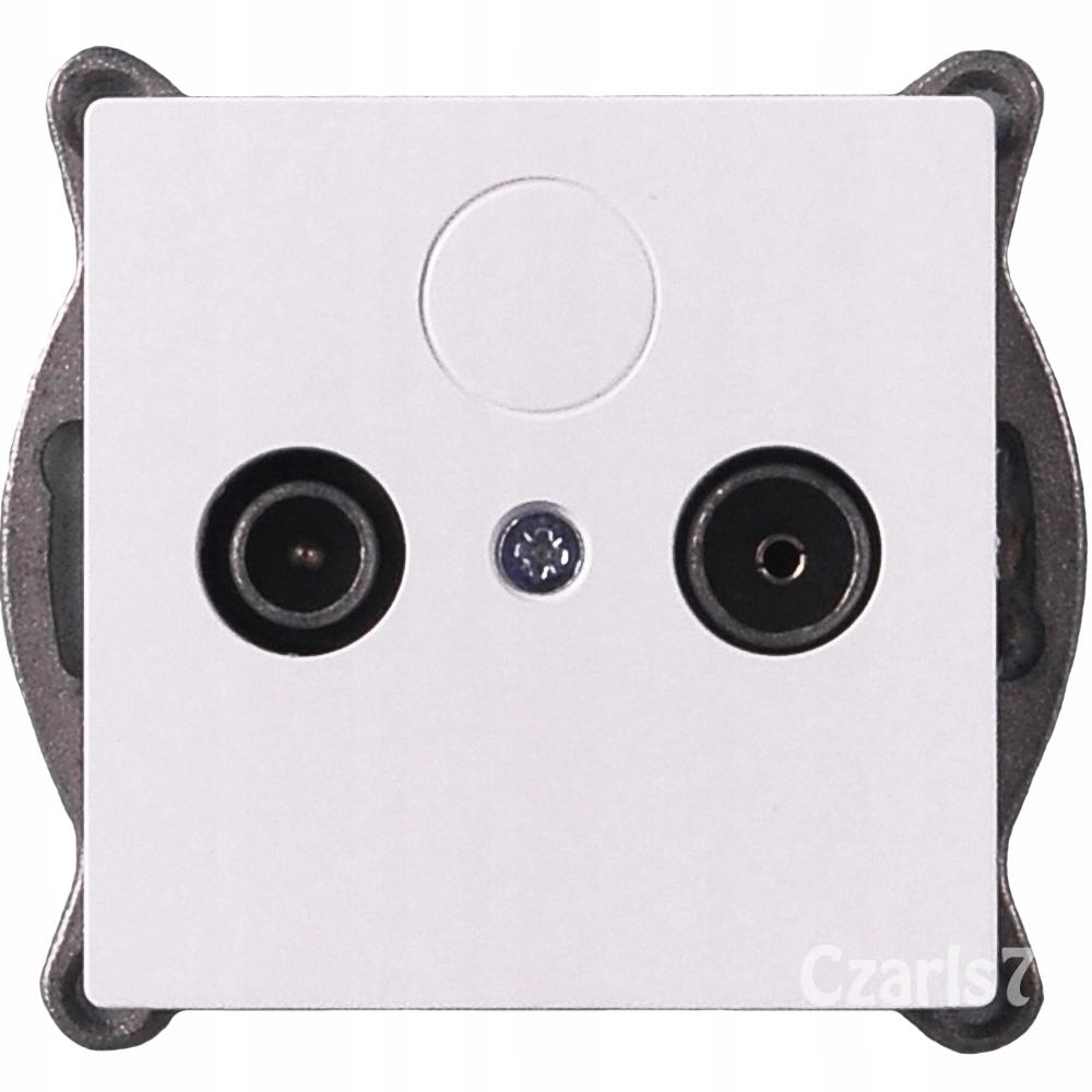RTV Antenna Socket, Terminal, 6 dB, Flush-Mounted, 1 pc.