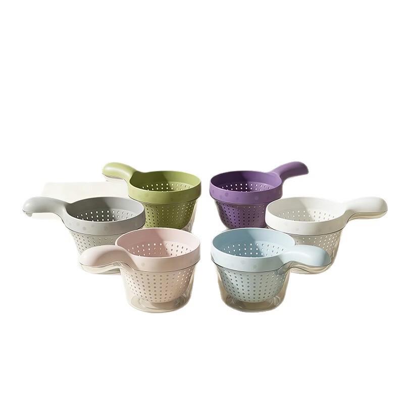 3-Piece Macaron Handheld Drain & Wash Basket Set