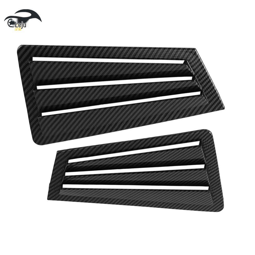 Rear Window Decorative Louvers for 2003-2007 Mazda 3 - Black Triangle Design