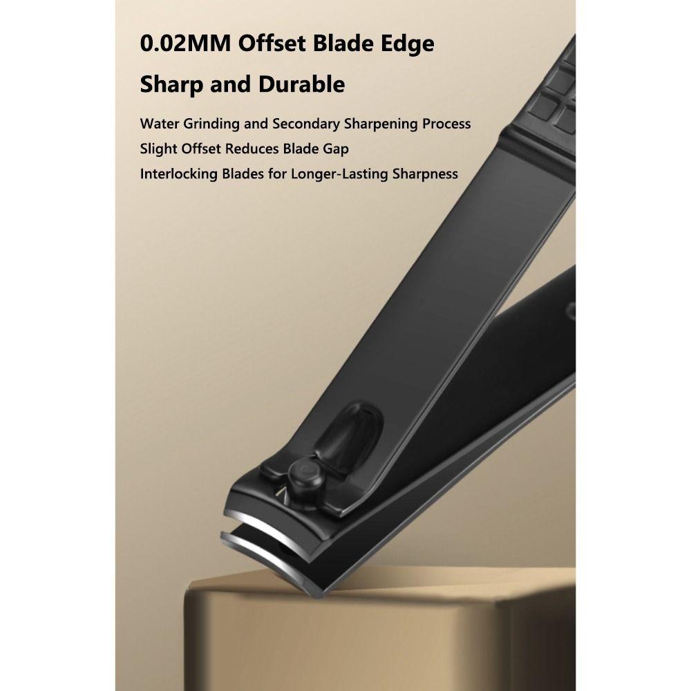 Stainless Steel Nail Clipper Set Black Nail Beauty Tools For Nail Care