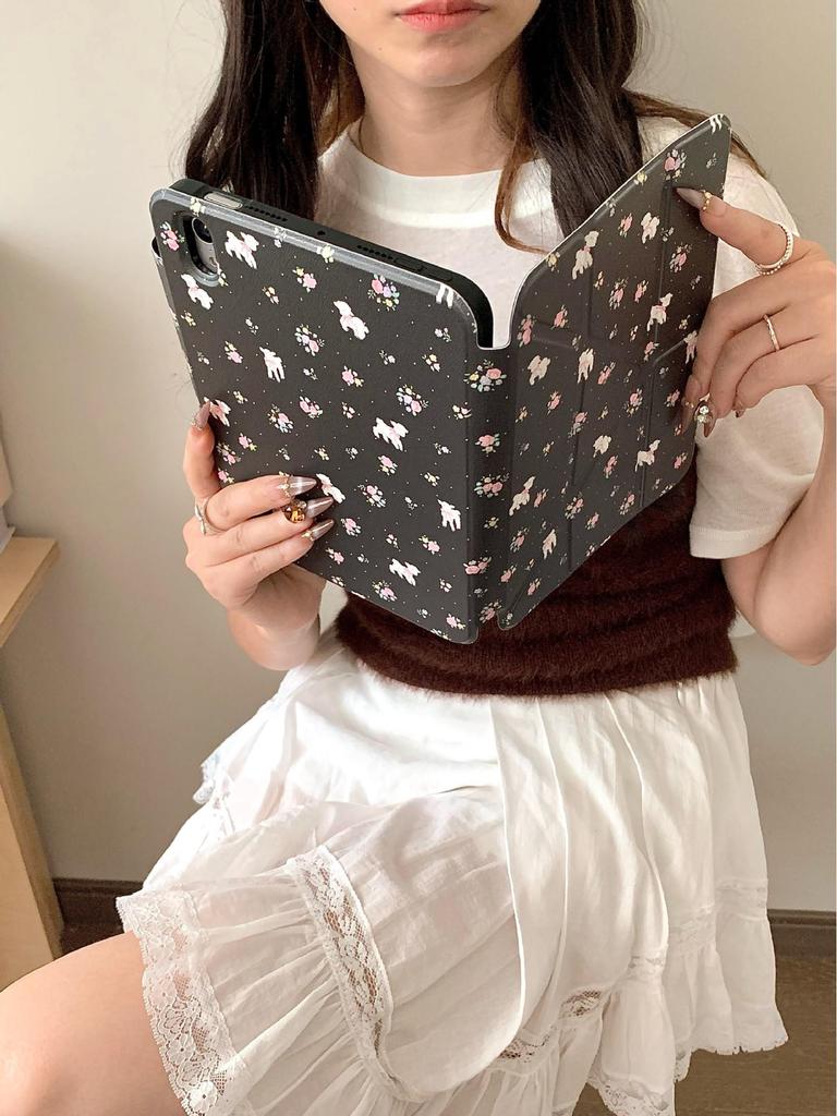 Floral Little Sheep 3Y Magnetic Case: Upgrade for iPad Pro 2021, Enhanced Tablet Protection