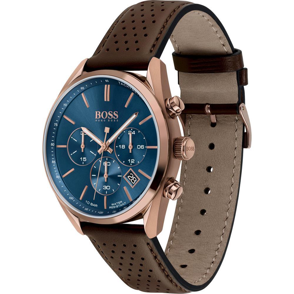 Hugo Boss 1513817 Аналоговые мужские часы с синим циферблатом